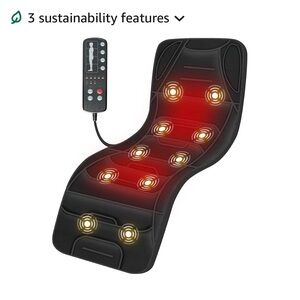 Comfier Black Massage Mat with Remote Control